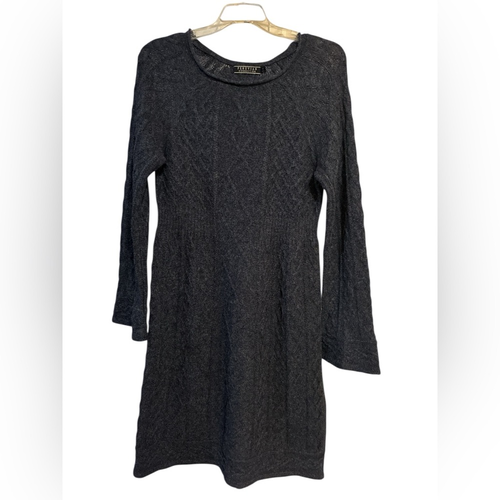 Peruvian Connection Baby Alpaca Sweater Dress. Size Medium.